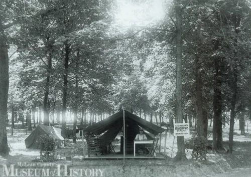 Forest Park tourist camp, C. 1926. Thousands of people used this camp every summer from the mid-1920s up to the 1940s.